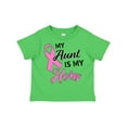 thumbnail image 1 of Inktastic My Aunt is My Hero- Breast Cancer Awareness Boys or Girls Toddler T-Shirt, 1 of 5