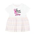 thumbnail image 1 of Inktastic My Aunt is My Hero Breast Cancer Awareness Girls Baby Dress, 1 of 5
