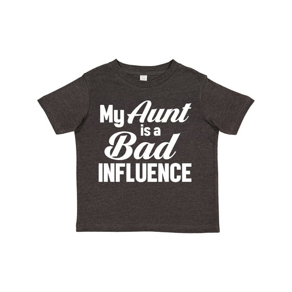 Inktastic My Aunt is a Bad Influence Boys or Girls Toddler T-Shirt
