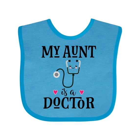 Inktastic My Aunt is a Doctor Girls Baby Bib