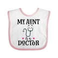 thumbnail image 1 of Inktastic My Aunt is a Doctor Girls Baby Bib, 1 of 4