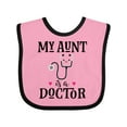 thumbnail image 1 of Inktastic My Aunt is a Doctor Girls Baby Bib, 1 of 4