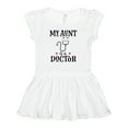 thumbnail image 1 of Inktastic My Aunt is a Doctor Girls Baby Dress, 1 of 5
