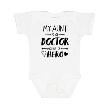 Inktastic My Aunt is a Doctor and a Hero Boys or Girls Baby Bodysuit