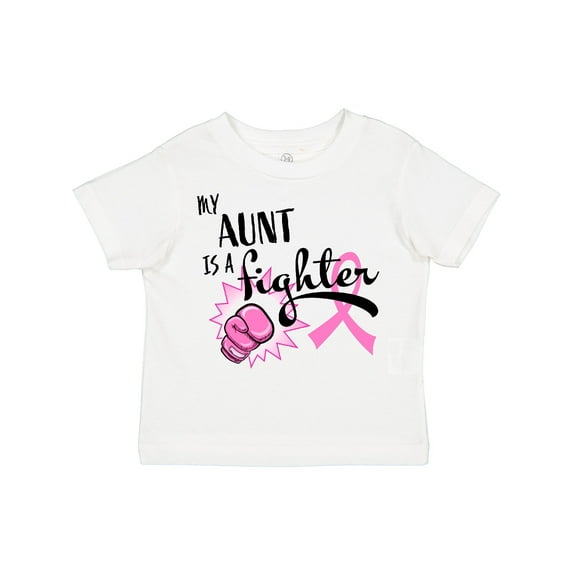 Inktastic My Aunt is a Fighter- Breast Cancer Awareness Boys or Girls Toddler T-Shirt