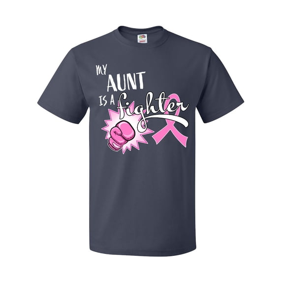 Inktastic My Aunt is a Fighter- Breast Cancer Awareness T-Shirt