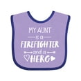 thumbnail image 1 of Inktastic My Aunt is a Firefighter and a Hero Boys or Girls Baby Bib, 1 of 4