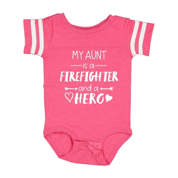 Inktastic My Aunt is a Firefighter and a Hero Boys or Girls Baby Bodysuit
