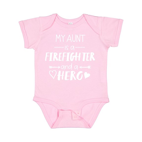 Inktastic My Aunt is a Firefighter and a Hero Boys or Girls Baby Bodysuit