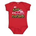thumbnail image 1 of Inktastic My Aunt is a Firefighter with Fire Truck Boys or Girls Baby Bodysuit, 1 of 5