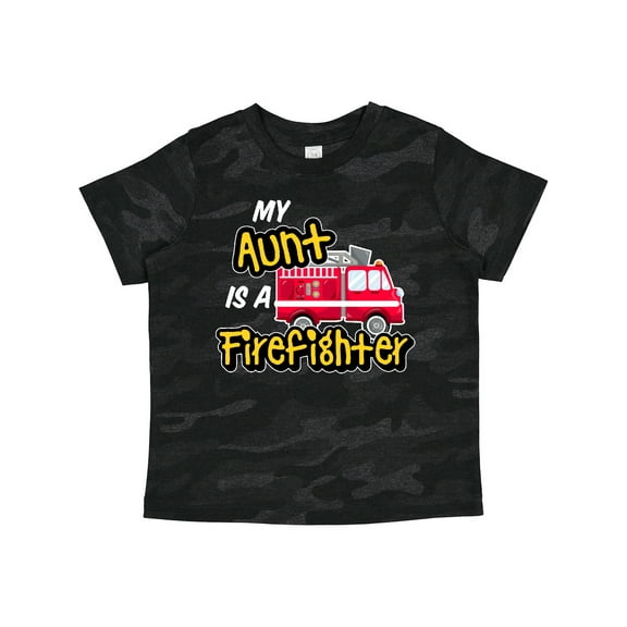 Inktastic My Aunt is a Firefighter with Fire Truck Boys or Girls Toddler T-Shirt