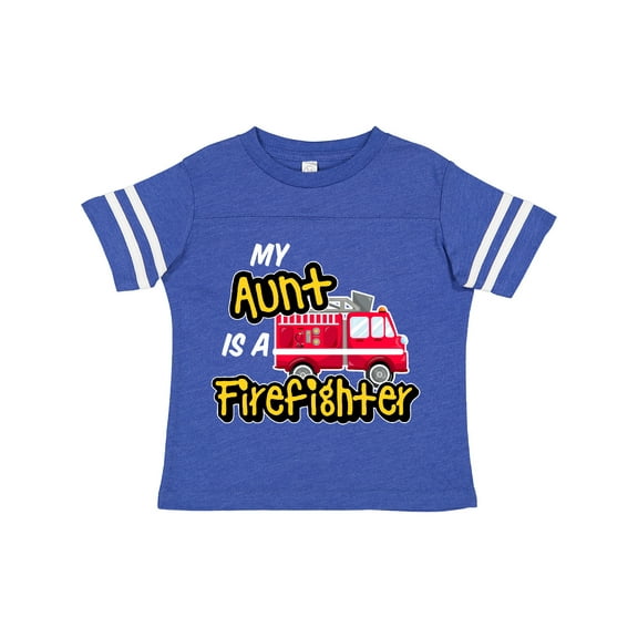 Inktastic My Aunt is a Firefighter with Fire Truck Boys or Girls Toddler T-Shirt