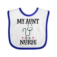 thumbnail image 1 of Inktastic My Aunt is a Nurse Girls Baby Bib, 1 of 4