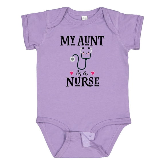 Inktastic My Aunt is a Nurse Girls Baby Bodysuit