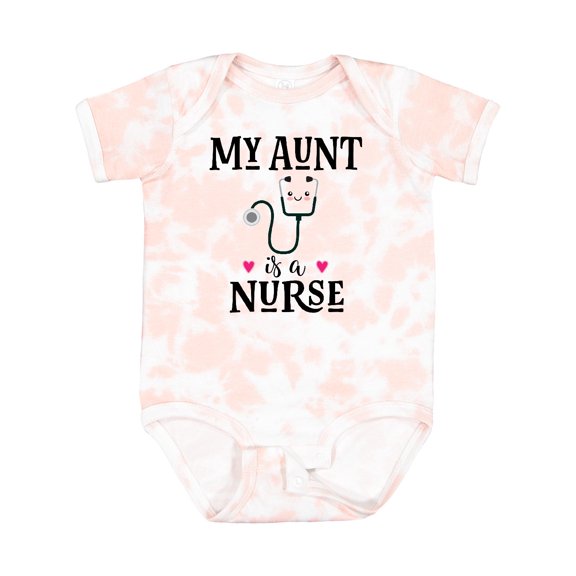 Inktastic My Aunt is a Nurse Girls Baby Bodysuit