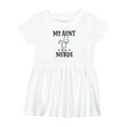 thumbnail image 1 of Inktastic My Aunt is a Nurse Girls Baby Dress, 1 of 5