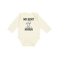 thumbnail image 1 of Inktastic My Aunt is a Nurse Girls Long Sleeve Baby Bodysuit, 1 of 5
