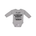 thumbnail image 1 of Inktastic My Aunt is a Respiratory Therapist and a Hero Boys or Girls Long Sleeve Baby Bodysuit, 1 of 5
