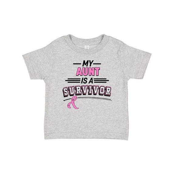 Inktastic My Aunt is a Survivor Breast Cancer Awareness Boys or Girls Baby T-Shirt