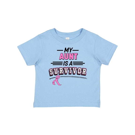 Inktastic My Aunt is a Survivor Breast Cancer Awareness Boys or Girls Baby T-Shirt