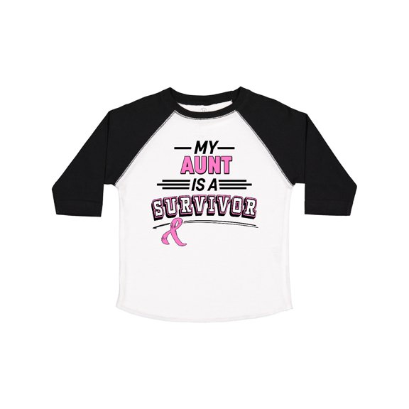 Inktastic My Aunt is a Survivor Breast Cancer Awareness Boys or Girls Toddler T-Shirt