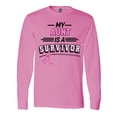 thumbnail image 1 of Inktastic My Aunt is a Survivor Breast Cancer Awareness Long Sleeve T-Shirt, 1 of 5