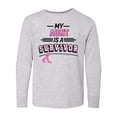 thumbnail image 1 of Inktastic My Aunt is a Survivor Breast Cancer Awareness Long Sleeve Youth T-Shirt, 1 of 5