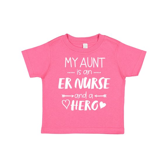 Inktastic My Aunt is an ER Nurse and a Hero Boys or Girls Toddler T-Shirt