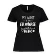thumbnail image 1 of Inktastic My Aunt is an ER Nurse and a Hero Women's Plus Size T-Shirt, 1 of 5