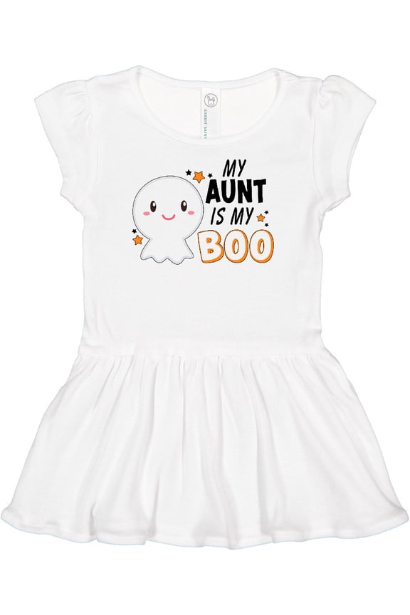 My Aunt is my Boo with Cute Ghost Girls Baby Dress