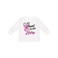 thumbnail image 1 of Inktastic My Aunt is my Hero- Breast Cancer Awareness Boys or Girls Long Sleeve Toddler T-Shirt, 1 of 5