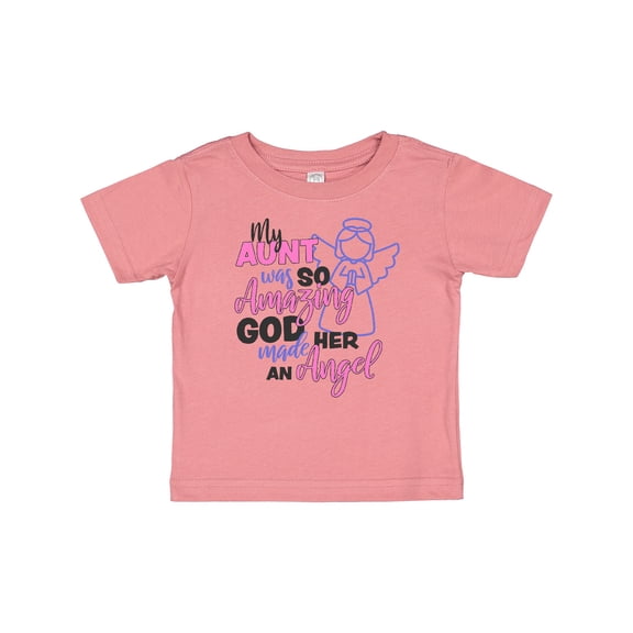 Inktastic My Aunt was so Amazing God Made her an Angel Girls Baby T-Shirt