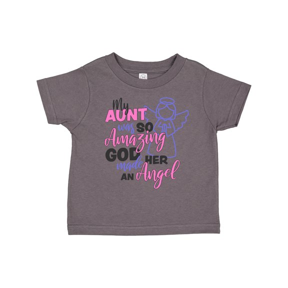 Inktastic My Aunt was so Amazing God Made her an Angel Girls Toddler T-Shirt