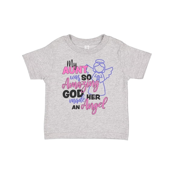 Inktastic My Aunt was so Amazing God Made her an Angel Girls Toddler T-Shirt