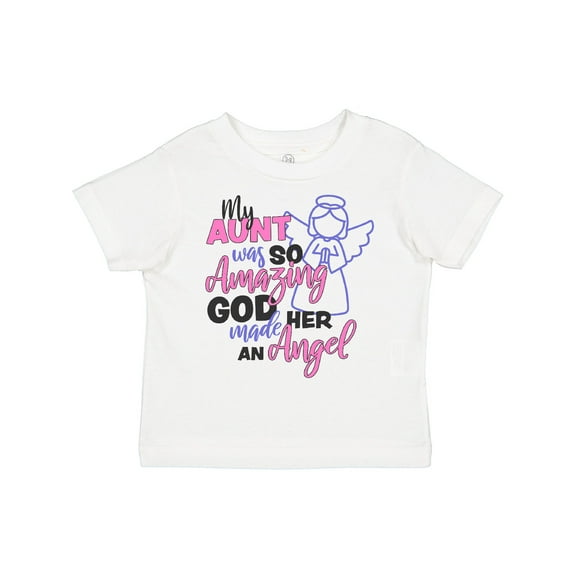 Inktastic My Aunt was so Amazing God Made her an Angel Girls Toddler T-Shirt