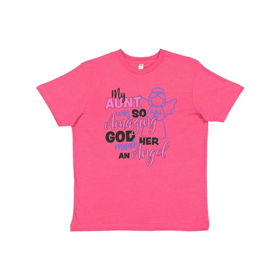 Inktastic My Aunt was so Amazing God Made her an Angel Youth T-Shirt