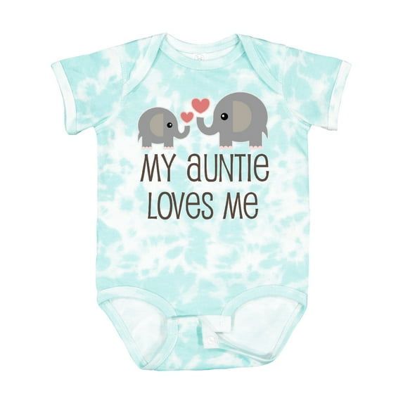 Inktastic My Auntie Loves Me Boys or Girls Baby Bodysuit