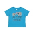 thumbnail image 1 of Inktastic My Auntie Loves Me Boys or Girls Baby T-Shirt, 1 of 5