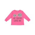 thumbnail image 1 of Inktastic My Auntie Loves Me Boys or Girls Long Sleeve Toddler T-Shirt, 1 of 5