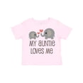thumbnail image 1 of Inktastic My Auntie Loves Me Boys or Girls Toddler T-Shirt, 1 of 5