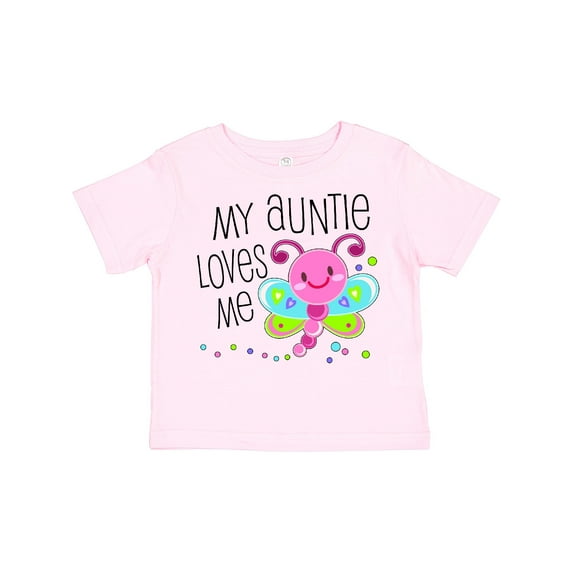 Inktastic My Auntie Loves Me Cute Dragonfly Boys or Girls Toddler T-Shirt