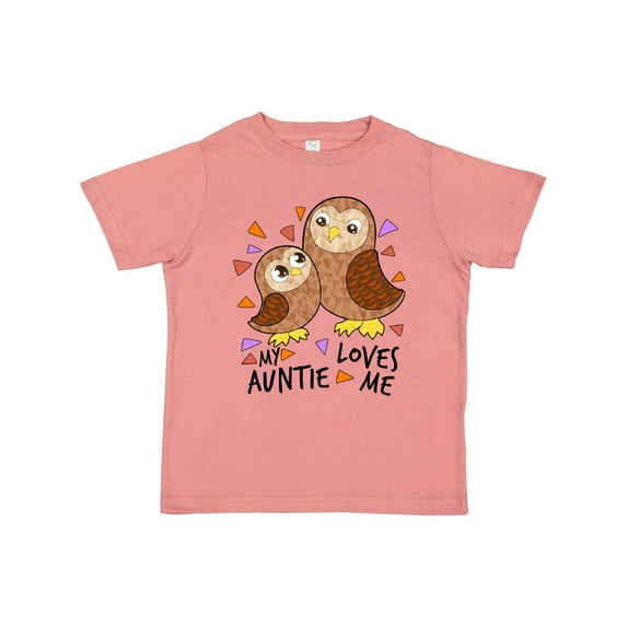 Inktastic My Auntie Loves Me Cute Owl Family Boys or Girls Toddler T-Shirt
