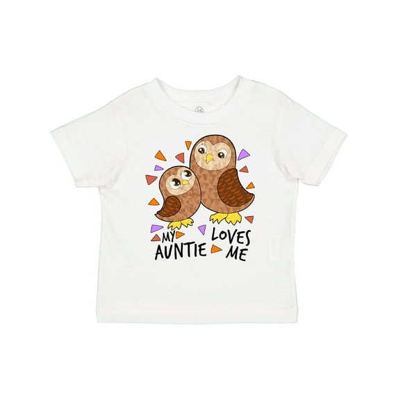 Inktastic My Auntie Loves Me Cute Owl Family Boys or Girls Toddler T-Shirt