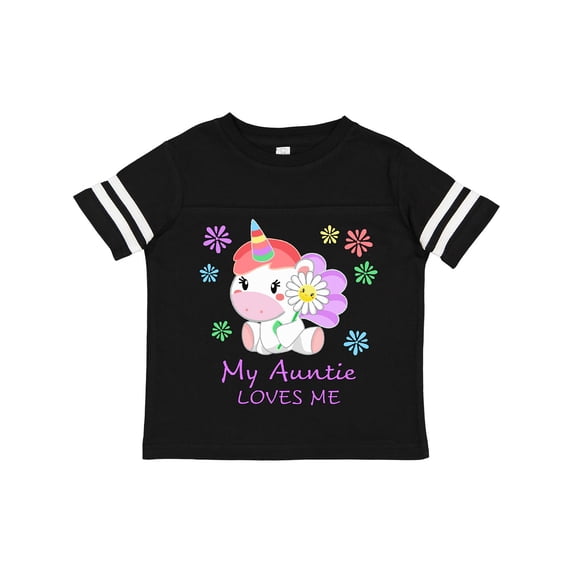 Inktastic My Auntie Loves Me Cute Unicorn Boys or Girls Toddler T-Shirt