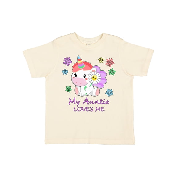 Inktastic My Auntie Loves Me Cute Unicorn Boys or Girls Toddler T-Shirt