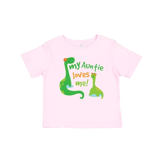 Inktastic My Auntie Loves Me Dinosaur Boys Baby T-Shirt