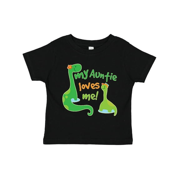 Inktastic My Auntie Loves Me Dinosaur Boys Toddler T-Shirt