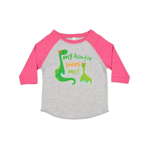 Inktastic My Auntie Loves Me Dinosaur Boys Toddler T-Shirt