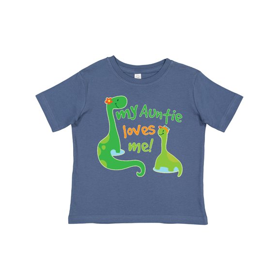 Inktastic My Auntie Loves Me Dinosaur Boys Toddler T-Shirt