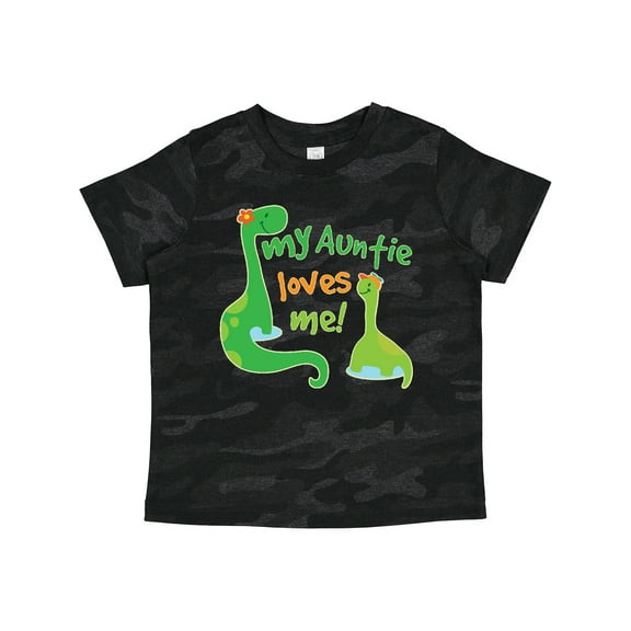 Inktastic My Auntie Loves Me Dinosaur Boys Toddler T-Shirt